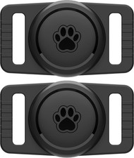 2 Pack Silicone Dog Collar Holders, Ipx8, Waterproof for Air Tags Gen 1  Gen 2