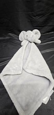 Oeko-Tex Elephant Plush Lovey Security Baby Blankey Soft Gray