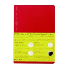 Nitoms STALOGY Notebook A5 Grid 365 Days Notebook Red S4105