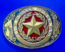The States of Texas Lone Star Commemorative 1981 The Great American Belt Buckle