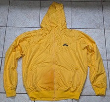 Vintage 90s Nike Full Zip Yellow Windbreaker Woven Jacket Men's Medium