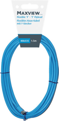 Maxview flexibles Sat-Kabel mit F-Anschlüssen 1,5 m