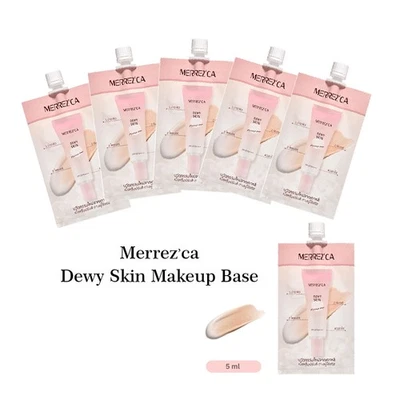Merrezca Dewy Skin Makeup Base SPF50 PA+++ Sachet Lightweight Primer x 6 Sachets - Photo 1/4