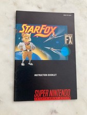 Starfox  Super Nintendo  Manual Only
