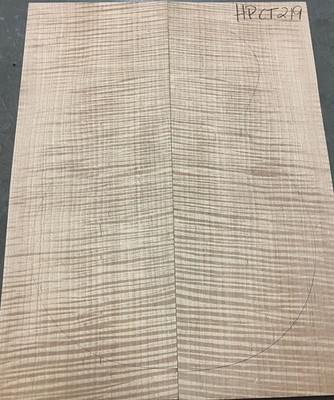 Flame Figured Maple Carve Top | HPCT219 | .960  X 15.5  X 20 