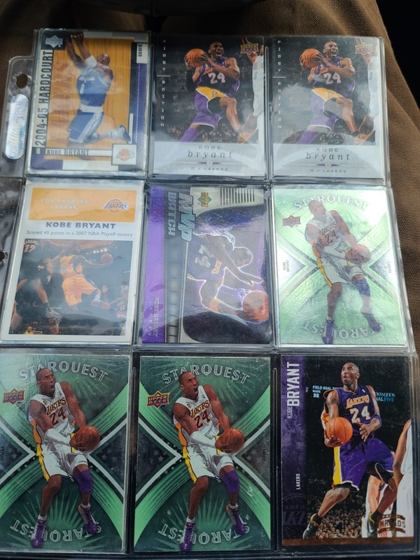 Kobe Bryant Upper Deck 9 Card Lot Starquest MVP Hardcourt First Edition Lakers