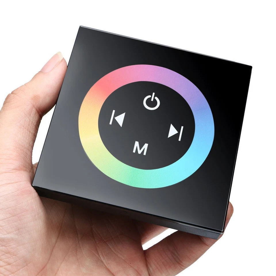 TM08 wall mounted RGB led Touch Panel Controller glass dimmer switch LED Strip - Image 4 of 4