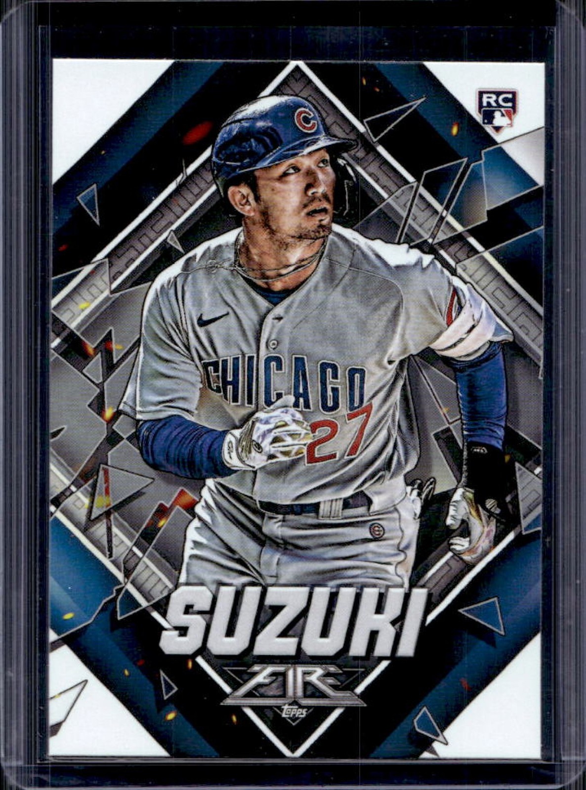 2022 Topps Fire Seiya Suzuki RC Rookie #74 Cubs