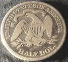 1876 CC Seated Liberty Half Dollar 50¢ 90% Silver