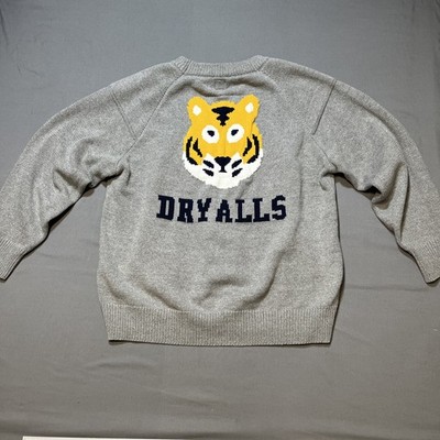 Human Made Tiger Knit Sweater Grey Large Dry Alls Nigo Japan Unisex