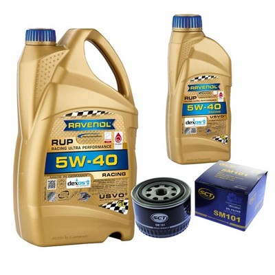 Inspektionspaket 6L RAVENOL Racing Ultra 5W-40 für Lada Granta 1.6 Vesta Xray