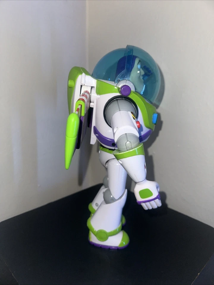 Toy Story Buzz Lightyear Space Ranger Talking 12" con casco azul ¡Funciona! Foto 4 de 4