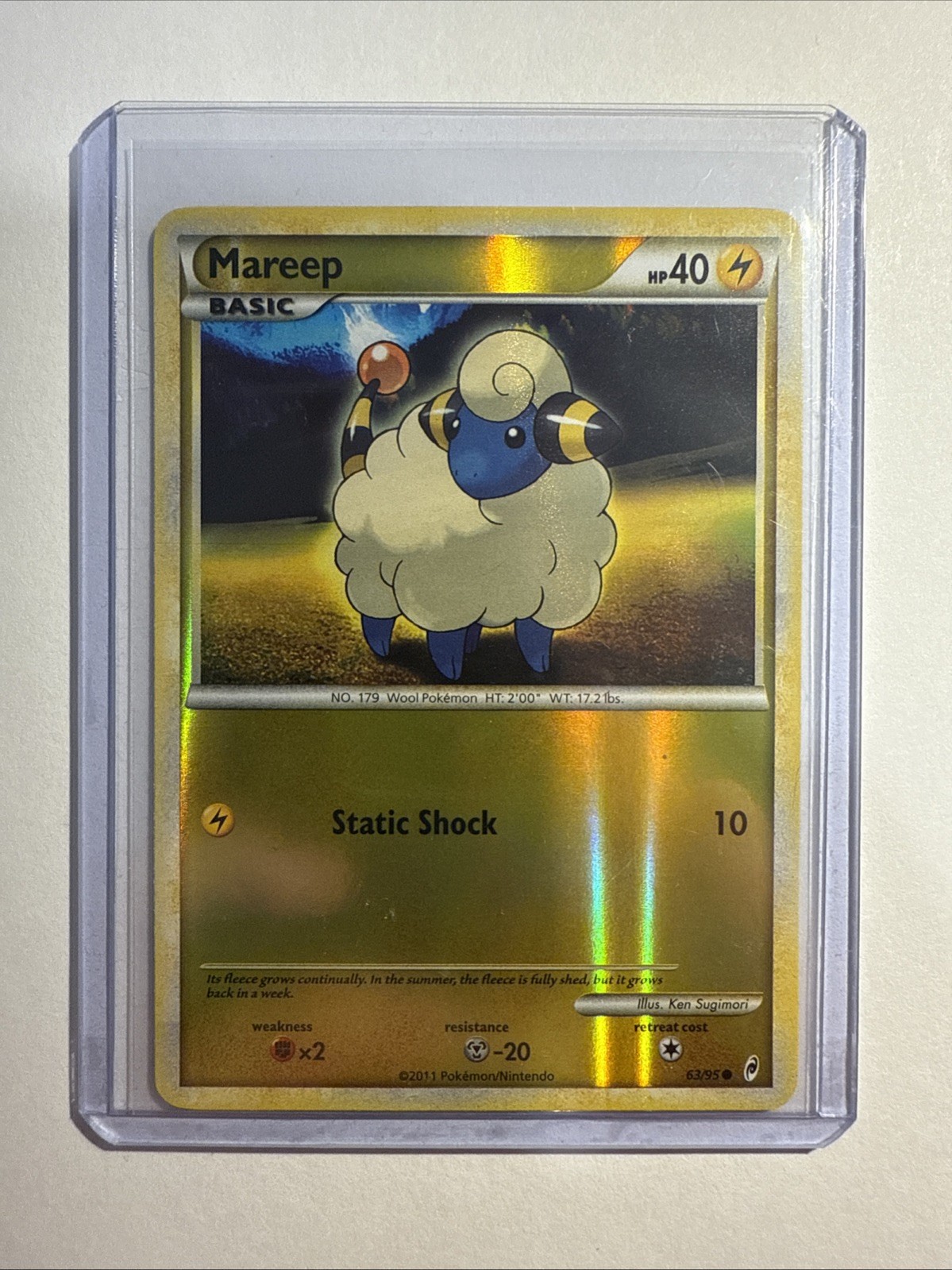 MAREEP 63/95 COMMON CALL OF LEGENDS POKEMON REVERSE HOLO NM-