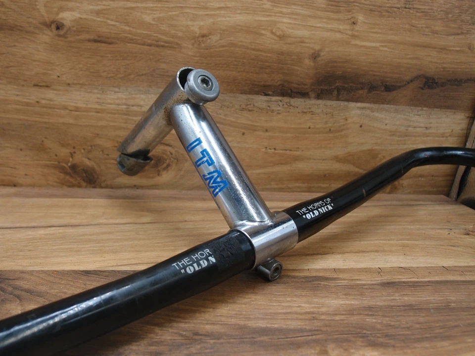 Manillar ITM bullbar + vástago de pluma ITM hecho en Italia 1994 25,4 mm Foto 2 de 4