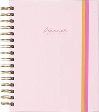 2025-2026 Eccolo Spiral Agenda Planner, Pink Dual Elastics, Weekly & Monthly ...