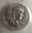 1956 UNITED STATES HALF DOLLAR - FRANKLIN - ORIGINAL PACKAGE SILVER COIN - #B9