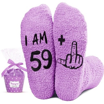 60th Birthday Gifts for Women - Unique Socks for Mom or Grandmother