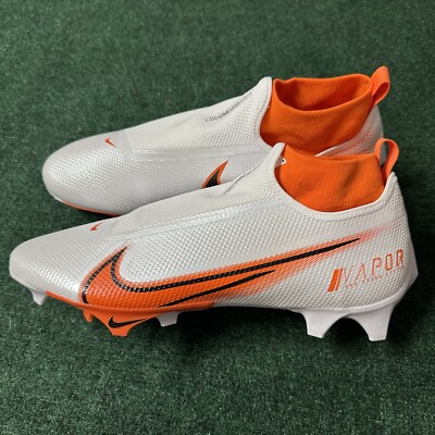 Nike Vapor Edge Pro 360 Football Cleats White Orange CV6345-100 Men s Size 15