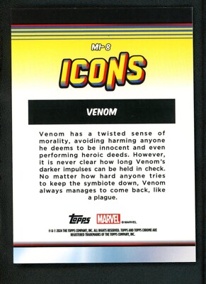 2024 Venom Marvel Icons Topps Chrome | eBay