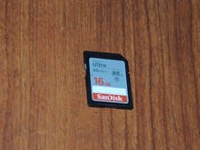 Genuine SanDisk Ultra 16GB 80 MB/s SDHC I SD Memory Card - Class 10