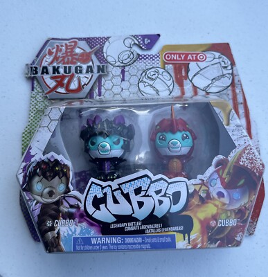 BAKUGAN Cubbo Legendary Battles Target Exclusive 2-Pack NEW Never Opened Sticker