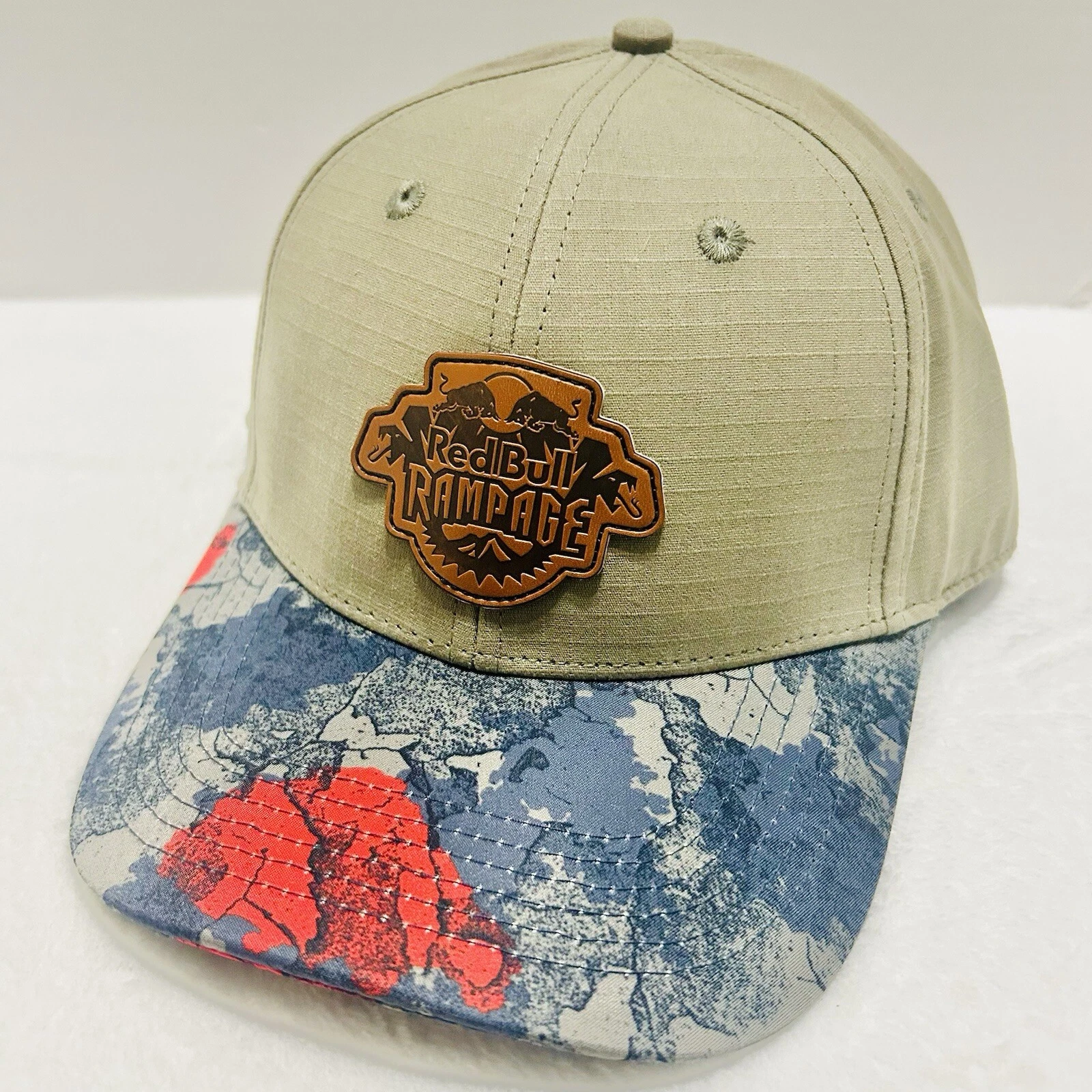 Red Bull Rampage Cliff Hat Cap Adjustable Snapback Racing Outdoors Green