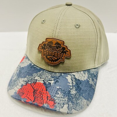 Red Bull Rampage Cliff Hat Cap Adjustable Snapback Racing Outdoors Green