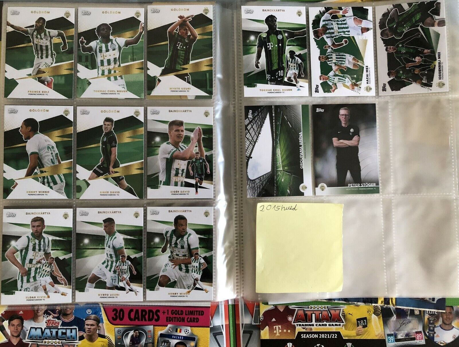 Ferencvaros all 16 Exclusive Cards Topps 2020/21 Champions league  Ferencvarosi