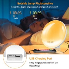 Sunrise Alarm Clocks, Wake Up Light with Sunrise/Sunset Simulation Dual SMART UK