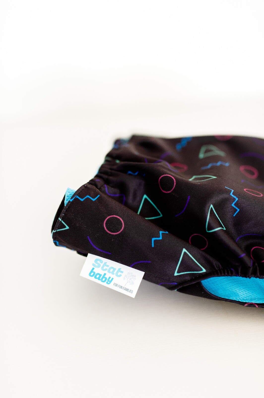 Retro Print Cloth Diapers Roller Rink Black 90's - NEW!