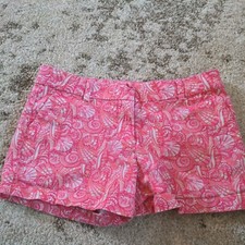 Vineyard Vines Girls Youth 14 Pink Shell Shorts B9