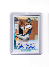 2021 Leaf Memories Autographs Platinum Cole Turner ARC Rookie Auto 32/50