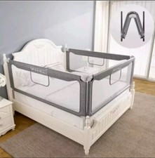 FAMILL Bed Rail For Toddlers, Baby Bed Rail Guard ONE RAIL 74.8 Grey