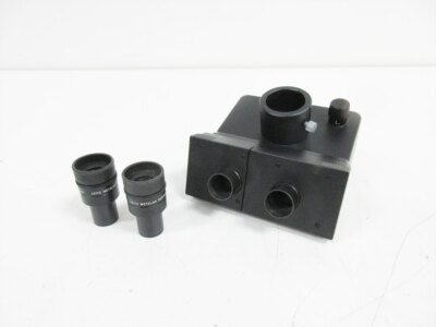 LEITZ TRINOCULAR HEAD 512 815/20 W/ 519750 OPTICS PERIPLAN LABORLUX S MICROSCOPE