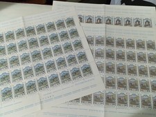 Repubblica 1973 Fogli Serie Fontane d'Italia 