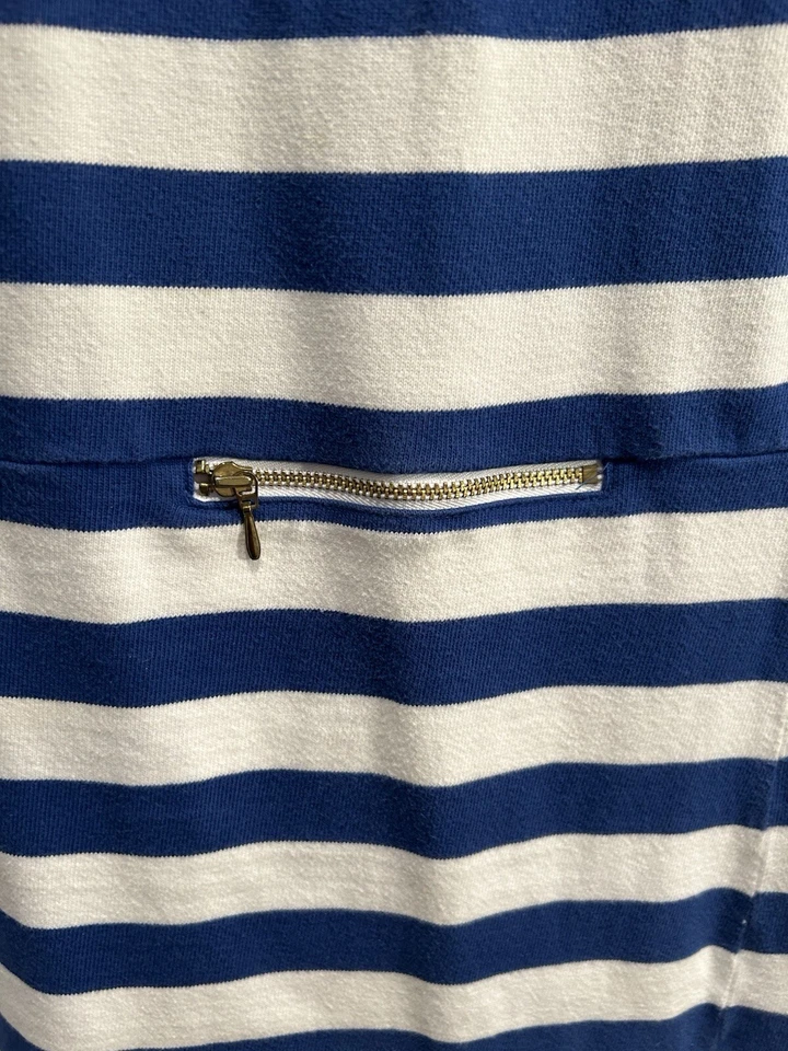 Robe Tommy Hilfiger à rayures bleues et blanches L - Photo 2/4