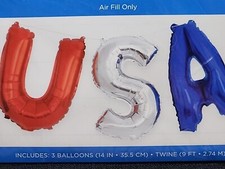 USA Balloon Banner Kit 4th Of July Memorial Day Labor Day T99