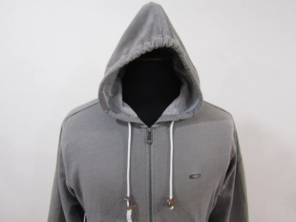 Oakley Men’s Zipped Hoodies Grey Chest 44/46 Size L Sku Y03899 - Image 2 of 4