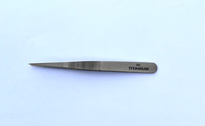 Titanium Tweezers Model AC Non-shedding Tweezers Ribbed Handled Fine Point Tips