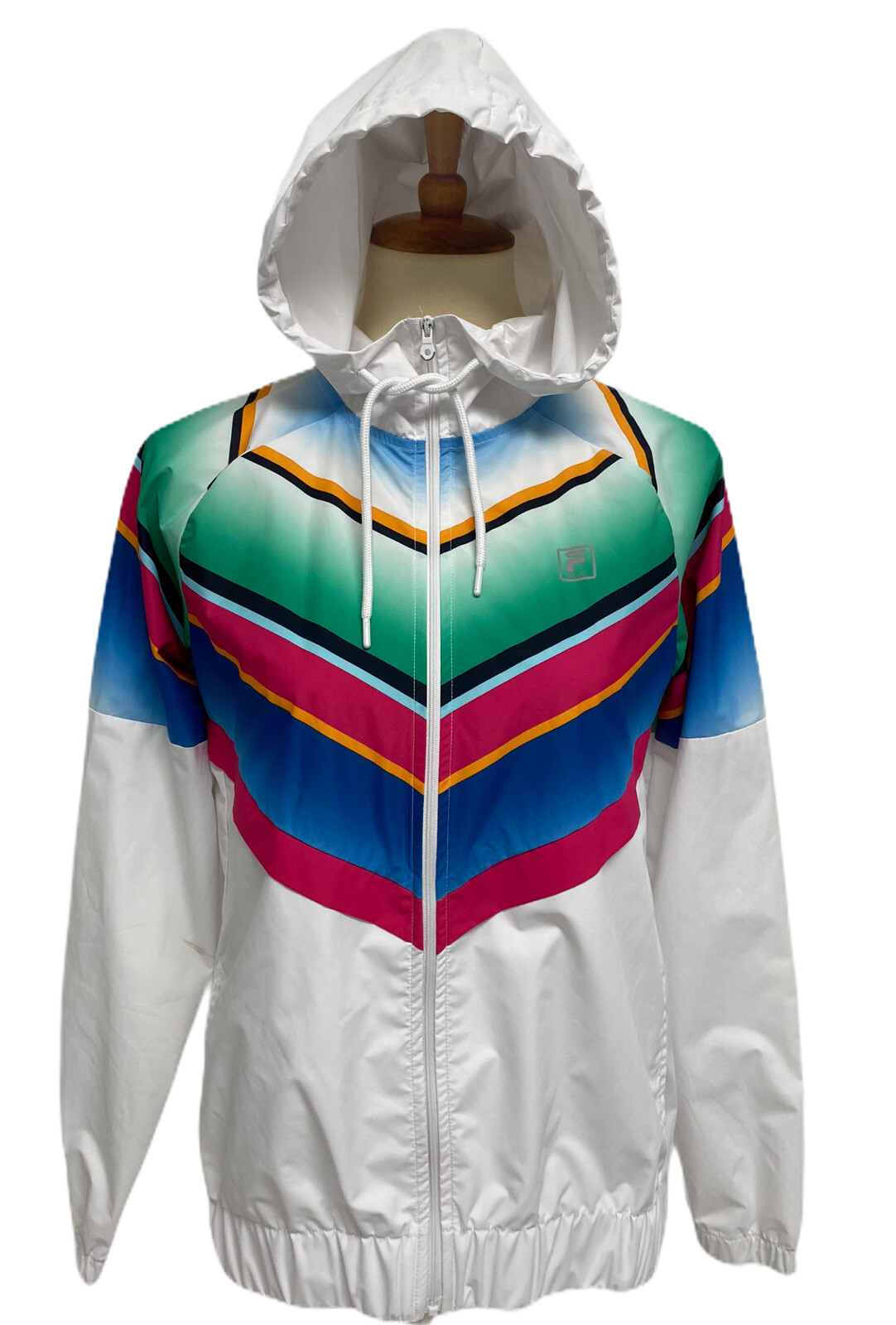 Giacca frangivento Fila Sport donna bianca multicolore taglia small