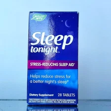 Nature's Way Sleep Tonight Stress-Reducing, Restful Sleep, Vegan, 28 Tablets