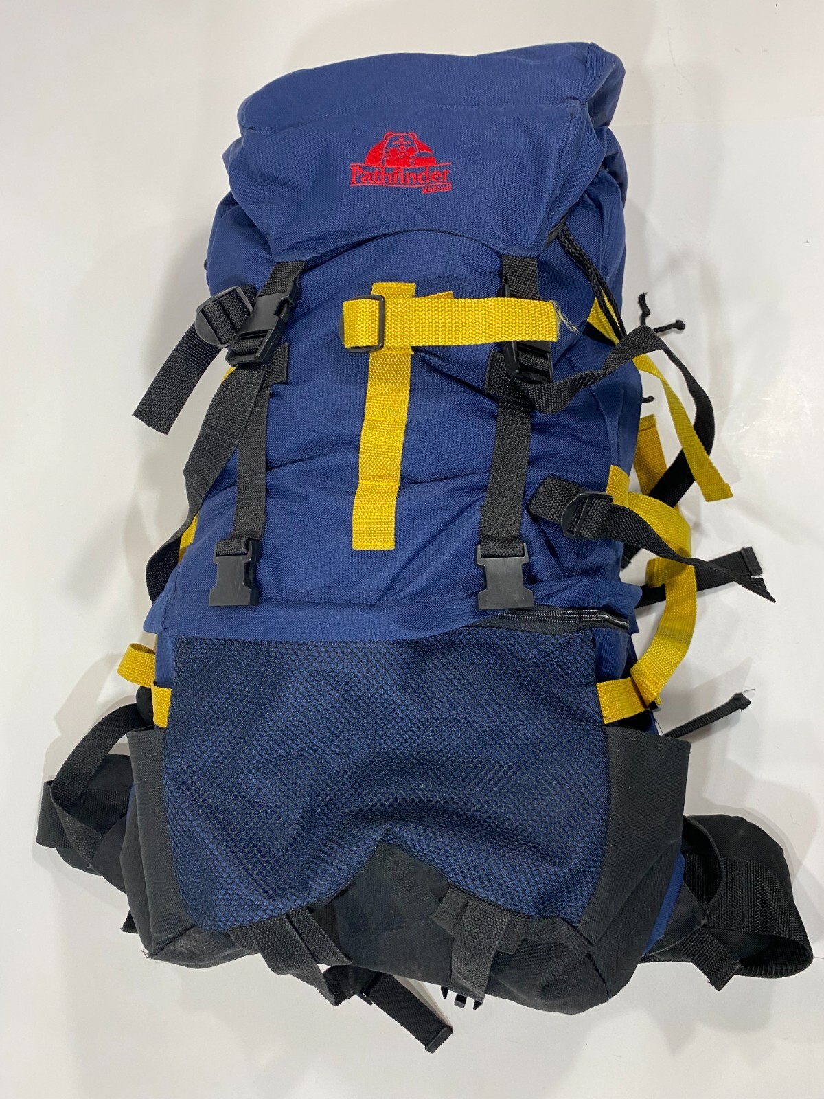 Kodiak Pathfinder Hiking Backpack for Camping – Blue, Yellow, Black-image