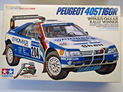 Tamiya 1:24 Scale Peugeot 405T16GR '89 Paris-Dakar Winner Model Kit # 24092*2000