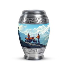 Motorbike Riders Small Cremation Keepsakes For Ashes Miniature Urns Ashes 3 Inch