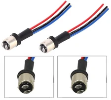 Pigtail Wire Male Socket 1157 S25 Two Harness Cable DRL Light Bulb Plug Adapter