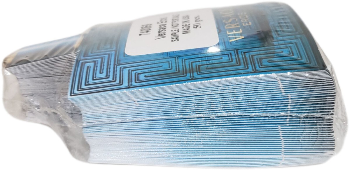 Versace Eros Pour Homme Eau De Toilette 2 Packs of 50 Single Use