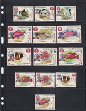 Lighthouse Vario Pages 5S 5 Rows Archival Stamp Sheets 5 Black Double Sided New