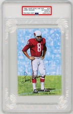 Larry Wilson Signed Goal Line Art Card GLAC - PSA DNA 9