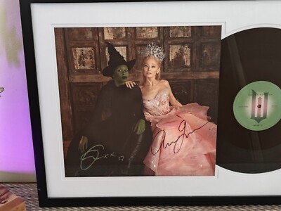 Wicked: The Soundtrack Signed LP by Ariana Grande and Cynthia