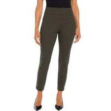 Express Ponte Knit Pants High Rise Ankle Olive Green Career Size XXL / 6267